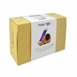 Φορητό Ηχείο Bluetooth Maxton MX30 3W Καφέ με Βάση Στήριξης Κινητού, Audio-in
