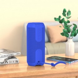 Φορητό Ηχείο Wireless Hoco BS48 Artistic sports Μπλέ IPX5 V5.1 TWS 2x5W, 1200mAh, Μικρόφωνο, FM, USB & AUX θύρα και Micro SD