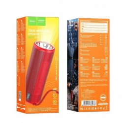 Φορητό Ηχείο Wireless Hoco HC11 Bora sports TWS Κόκκινο V5.0 2X5W, FM, USB & AUX θύρα, Micro SD και Φακό