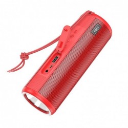 Φορητό Ηχείο Wireless Hoco HC11 Bora sports TWS Κόκκινο V5.0 2X5W, FM, USB & AUX θύρα, Micro SD και Φακό