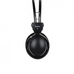 Ακουστικά Stereo Hoco W5 Manno 3.5mm Μαύρα με Μικρόφωνο και Πλήκτρο Ελέγχου