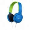 Ακουστικά Stereo Philips On-Ear Kids SHK2000BL/00 32mm Μπλέ-Πράσινο με Έλεγχο Έντασης ¨Ηχου και Αποσπώμενα Ακουστικά