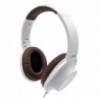 Ακουστικά Stereo Media-Tech MT3604 Delhpini 3.5mm Λευκά με Μικρόφωνο και Πλήκτρο Ελέγχου