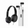 Ακουστικά Stereo Hoco W24 Enlighten Μώβ με Μικρόφωνο και επιπλέον ακουστικά 3.5mm