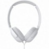 Ακουστικά Stereo Philips On-Ear HS TAUH201WT/00 3.5 mm Λευκό με Μικρόφωνο για Κινητά Τηλέφωνακαι Συσκευές Ήχου