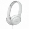 Ακουστικά Stereo Philips On-Ear HS TAUH201WT/00 3.5 mm Λευκό με Μικρόφωνο για Κινητά Τηλέφωνακαι Συσκευές Ήχου