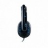 Ακουστικά Stereo Noozy GH-35 διπλού κονέκτορα 3.5mm για Gamers με Μικρόφωνο και Ρύθμιση Έντασης Ήχου Μαύρα-Μπλε
