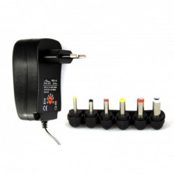 Μετασχηματιστής - Φορτιστής Media-Tech MT6267 V2 Universal 1000mA με 6 Τύπους Βύσματος και Έξοδο USB 2A Μαύρος για Tablet & Άλλε