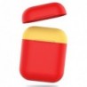 Θήκη Σιλικόνης AhaStyle PT38 Apple AirPods Tone Κόκκινο-Κίτρινο