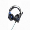 Ακουστικά Stereo Gaming Hoco W102 Cool Tour σύνδεση ενός 3.5mm και USB με Μικρόφωνο και LED Φωτισμό Μαύρο-Μπλε