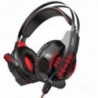 Ακουστικά Stereo Gaming Hoco W102 Cool Tour σύνδεση ενός 3.5mm και USB με Μικρόφωνο και LED Φωτισμό Μαύρο-Κόκκινο