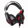 Ακουστικά Stereo Gaming Hoco W102 Cool Tour σύνδεση ενός 3.5mm και USB με Μικρόφωνο και LED Φωτισμό Μαύρο-Κόκκινο