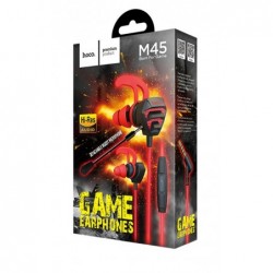 Hands Free Hoco M45 Promenade Earphones Stereo 3.5mm Μαύρα με Μικρόφωνο και Πλήκτρο Λειτουργίας