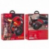 Ακουστικά Stereo Gaming Hoco W104 Drift με Ανταπτορα 2 σε 1 3.5mm και USB, Μικρόφωνο, RGB Φωτισμό, 2μ Μήκος Καλοδίου Κόκκινα