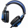 Ακουστικά Stereo Gaming Borofone BO101 Racing με 3.5mm Κονέκτορα και LED Φωτισμό Μαύρα-Μπλε