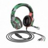 Ακουστικά Stereo Gaming Hoco ESD08 3.5mm με Μικρόφωνο, Ρύθμιση Έντασης Ήχου, LED Φωτισμό και Τριπλό Κονέκτορα Πράσινο Παραλλαγής