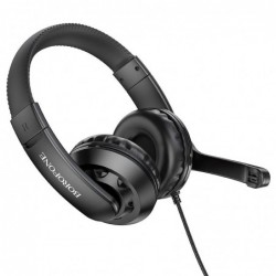 Ακουστικά Stereo Gaming Borofone BO102 Amusement με 3.5mm Κονέκτορα και Μικρόφωνο με Διακόπτη Ενεργοποίησης Μαύρα