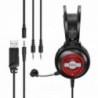 Ακουστικά Stereo Gaming Hoco W101 Streamer σύνδεση διπλού 3.5mm και USB με Μικρόφωνο Μεγάλο Καλώδιο και LED Φωτισμό 7 Χρωμάτων Μ