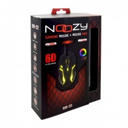Ενσύρματο Ποντίκι Gaming Noozy GM-32 6D με 6 Πλήκτρα, 3200 DPI και Mousepad