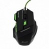 Ενσύρματο Ποντίκι Gaming Mouse Keywin 7D με 7 Πλήκτρα, 3200 DPI και Mousepad Μαύρο - Πράσινο