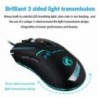 Ενσύρματο Ποντίκι iMICE X8 Gaming 6D με 6 Πλήκτρα, 3600 DPI, Ροδέλα Αντιολίσθησης και LED Φωτισμό. Μαύρο