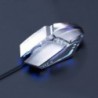 Ενσύρματο Ποντίκι iMICE T80 Gamer 6D με 6 Πλήκτρα, 3200 DPI και LED Φωτισμό. Ασημί