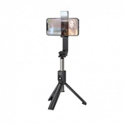 Βάση Στήριξης και Selfie Stick Hoco K15 Treasure για Συσκευές 4.7"-6.5" 55mAh, Συμβατό με GoPro, Μήκος 800mm Μαύρο