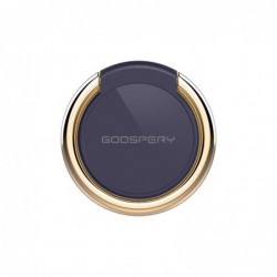 Βάση Στήριξης Δαχτυλίδι Goospery Ring για Κινητά Τηλέφωνα Μαύρο Χρυσό