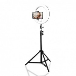 Βάση Στήριξης Media-Tech MT5541 Ring Light με Desk stand και Τρίποδο για Κινητά Τηλέφωνα 1,6m Διάμετρός 25,8cm