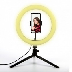 Βάση Στήριξης Media-Tech MT5541 Ring Light με Desk stand και Τρίποδο για Κινητά Τηλέφωνα 1,6m Διάμετρός 25,8cm