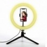 Βάση Στήριξης Media-Tech MT5541 Ring Light με Desk stand και Τρίποδο για Κινητά Τηλέφωνα 1,6m Διάμετρός 25,8cm