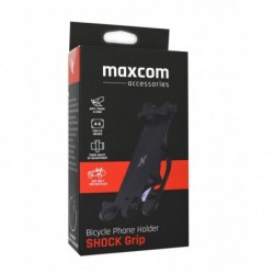 Βάση Στήριξης Ποδηλάτου Maxcom Shock Grip για Smartphone Μαύρη με εφαρμογή σε Μηχανές και Scooter