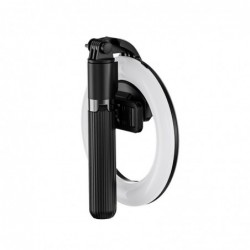 Βάση Στήριξης και Selfie Stick Hoco LV03 Plus Showfull για Συσκευές 4.7"-6.5" με Περιμετρικό Φωτισμό Μαύρη και Τηλεχειρισμό
