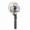 Βάση Στήριξης και Selfie Stick Hoco LV03 Plus Showfull για Συσκευές 4.7"-6.5" με Περιμετρικό Φωτισμό Μαύρη και Τηλεχειρισμό