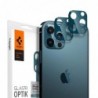 Tempered Glass Full Face Spigen Glas.tR Optik για Τζαμάκι Κάμερας Apple iPhone 12 Pro Μπλε (2 τεμ)