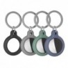 Silicone Loop - Μπρελόκ AhaStyle PT156 για Apple AirTag 1 τεμ Μαύρο & 1 τεμ Γκρι & 1 τεμ Μπλε & 1 τεμ Πράσινο