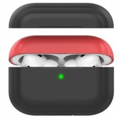 Θήκη Σιλικόνης AhaStyle PT-P2 Apple AirPods Pro DuoTone Μαύρο-Κόκκινο