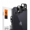 Tempered Glass Full Face Spigen Glas.tR Optik για Τζαμάκι Κάμερας Apple iPhone 12 mini Μαύρο (2 τεμ.)