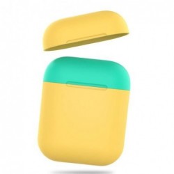 Θήκη Σιλικόνης AhaStyle PT38 Apple AirPods Tone Κίτρινο-Φυστικί