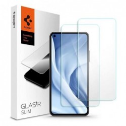 Tempered Glass Full Face Spigen Glas.tR Slim Xiaomi Mi 11 Lite 4G/ Mi 11 Lite 5G (2 τεμ.)