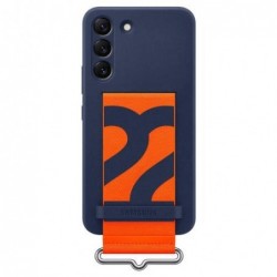 Θήκη Σιλικόνης με Strap Samsung EF-GS901TNEG G901B Galaxy S22 5G Σκούρο Μπλε