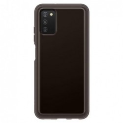 Θήκη Soft Clear Cover Samsung EF-QA038TBEG A037F Galaxy A03s Διάφανο-Μαύρο