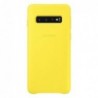 Δερμάτινo Back Cover Samsung EF-VG973LYEG G973F Galaxy S10 Κίτρινο