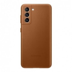 Δερμάτινo Back Cover Samsung EF-VG991LAEG G991B Galaxy S21 5G Καφέ