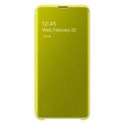 Θήκη Flip Clear View Samsung EF-ZG970CYEG G970F Galaxy S10e Κίτρινο