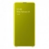 Θήκη Flip Clear View Samsung EF-ZG970CYEG G970F Galaxy S10e Κίτρινο