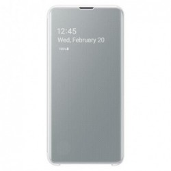 Θήκη Flip Clear View Samsung EF-ZG970CWEG G970F Galaxy S10e Λευκό