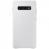 Δερμάτινo Back Cover Samsung EF-VG975LWEG G975F Galaxy S10 Plus Λευκό
