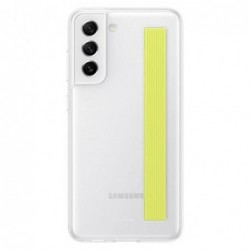Θήκη Clear Cover με Strap Samsung EF-XG990CWEG G990B Galaxy S21 FE 5G Λευκό