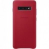 Δερμάτινo Back Cover Samsung EF-VG975LREG G975F Galaxy S10 Plus Κόκκινο